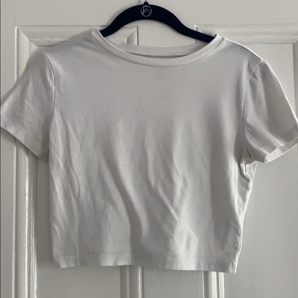 White Wild Fable Crop Top